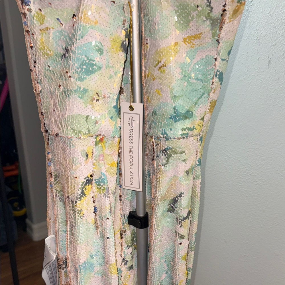 Dress the Population Multicolor Sequin Jumpsuit - Picture 5 of 10